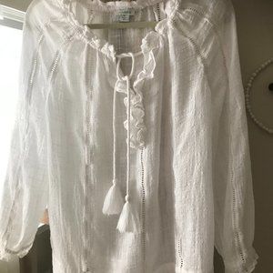 Romantic drawstring top